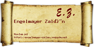 Engelmayer Zalán névjegykártya