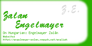 zalan engelmayer business card